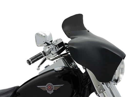 Spoiler Windshield for Memphis Shades Batwing Fairing. 5in. High, Dark Black. - Memphis Shades