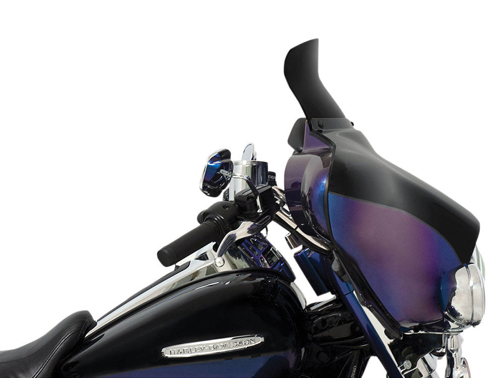 Spoiler Windshield for Memphis Shades Batwing Fairing. 6.5in. High, Dark Black. - Memphis Shades