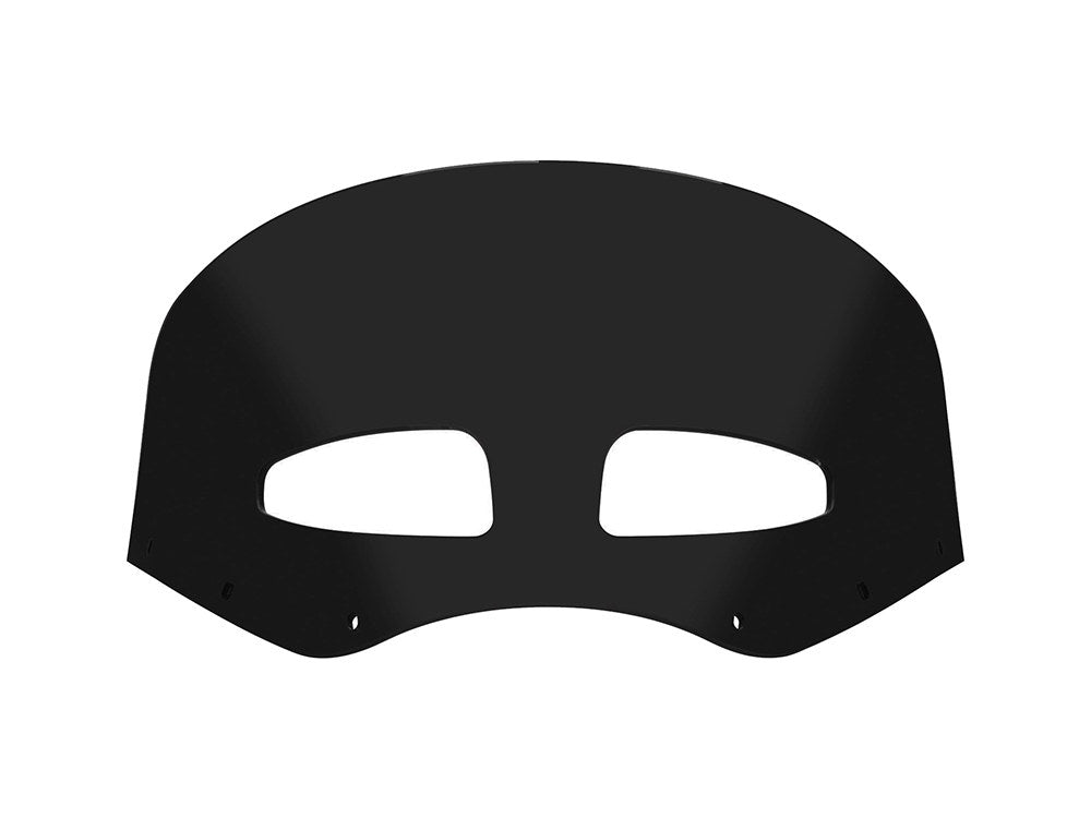 Vented Road Warrior Windshield - 9in. Dark Black Smoke - Memphis Shades