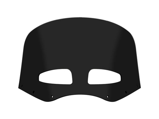 Vented Road Warrior Windshield - 11in. Dark Black Smoke - Memphis Shades
