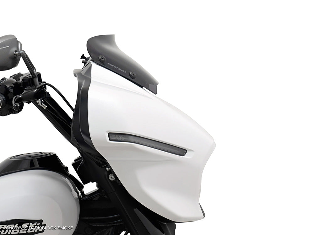 2in. Spoiler Windshield - Dark Smoke. Fits CVO Street Glide 2023up & Street Glide 2024up - Memphis Shades
