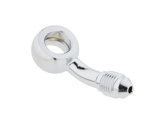 Chrome 3/8in. (10mm) ID, 35 Degree Banjo - Male #3 End. - Magnum Shielding