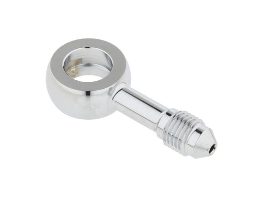 Chrome 7/16in. ID, 180 Degree Straight Banjo - Male #3 End. - Magnum Shielding