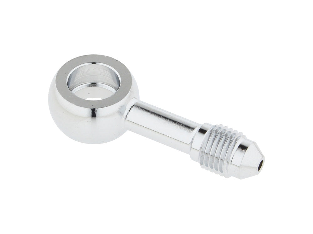 Chrome 3/8in. (10mm) ID, 180 Degree Straight Banjo - Male #3 End. - Magnum Shielding