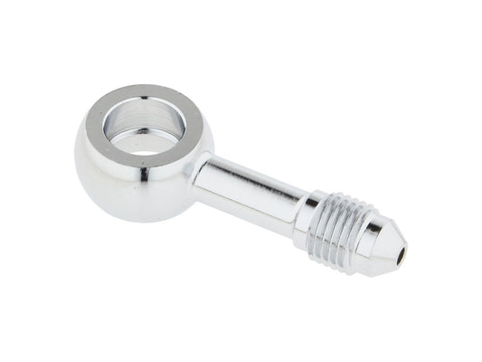 Chrome 3/8in. (10mm) ID, 180 Degree Straight Banjo - Male #3 End. - Magnum Shielding