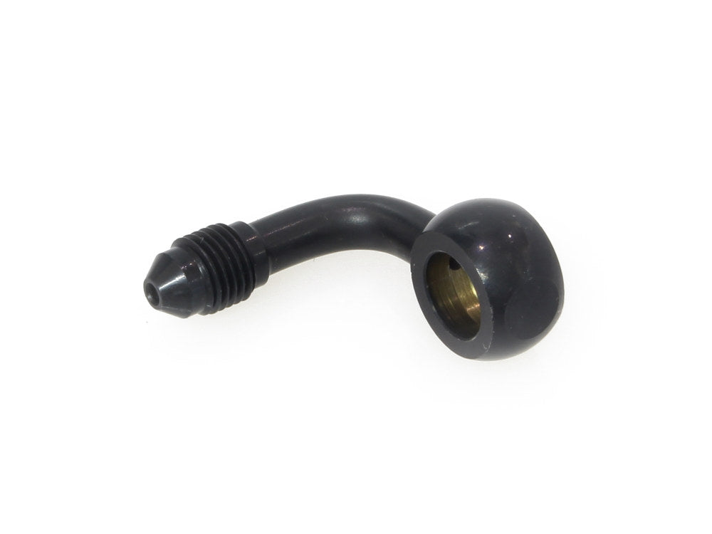 Black 3/8in. (10mm) ID, 90 Degree Banjo - Male #3 End. - Magnum Shielding