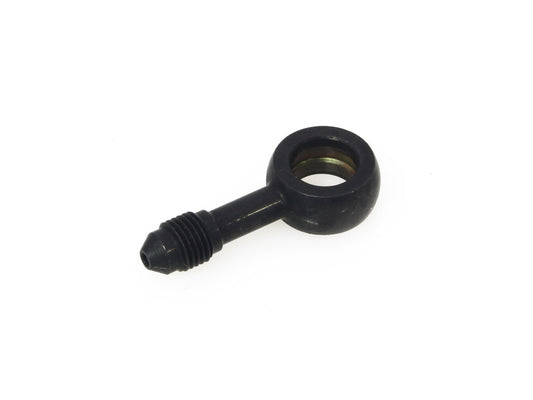 Black True 12mm ID, 180 Degree Straight Banjo - Male #3 End. - Magnum Shielding