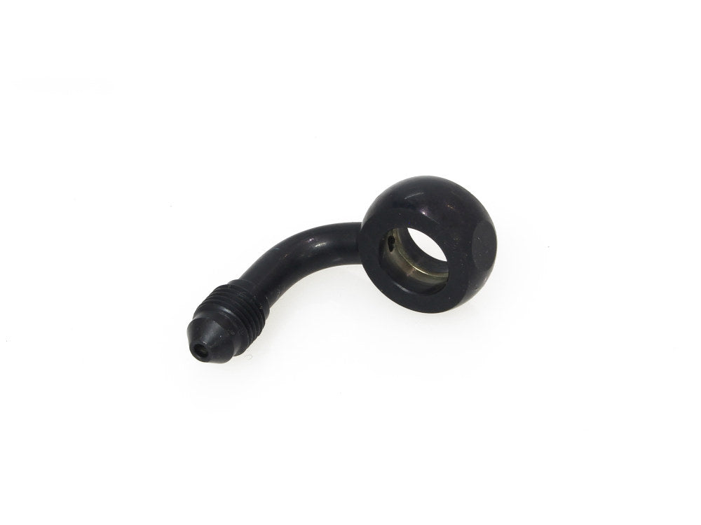 Black 7/16in. ID, 90 Degree Banjo - Male #3 End. - Magnum Shielding
