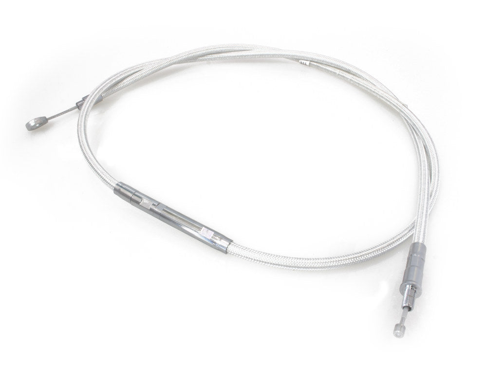 65in. Clutch Cable - Sterling Chromite. Fits 5Spd Big Twin 1987-2006 - Magnum Shielding
