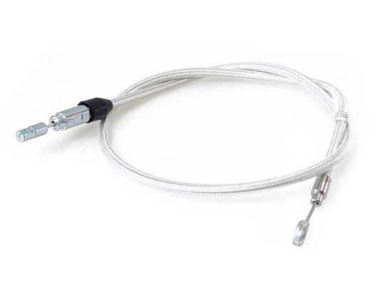 44in. Quick Connect Upper Clutch Cable - Sterling Chromite. Fits Softail 2018-2024 & Most Touring 2021-2024 - Magnum Shielding