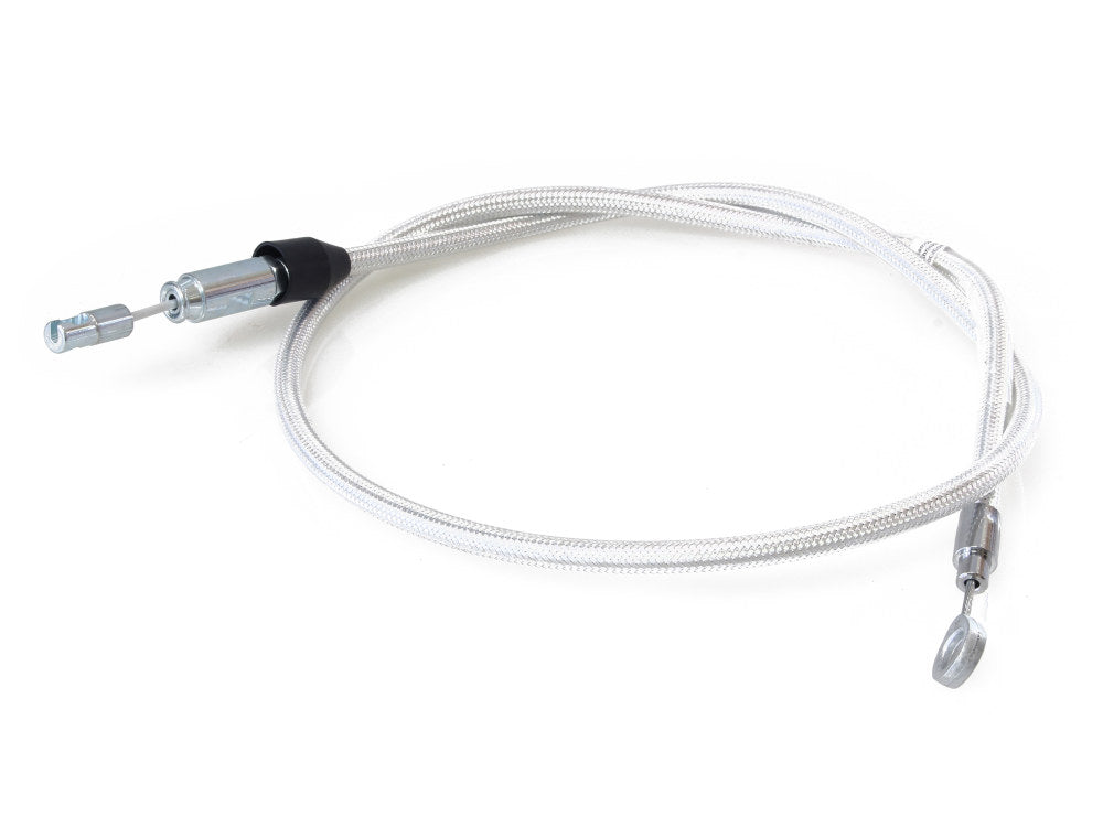 46in. Quick Connect Upper Clutch Cable - Sterling Chromite. Fits Softail 2018-2024 & Most Touring 2021-2024 - Magnum Shielding