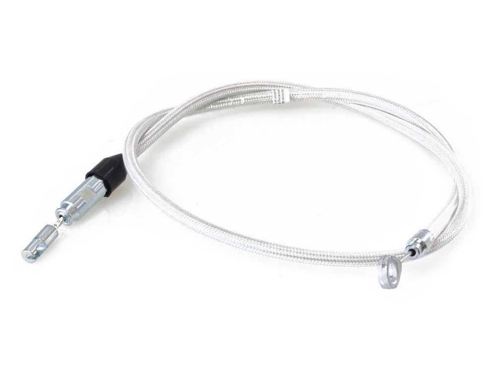 48in. Quick Connect Upper Clutch Cable - Sterling Chromite. Fits Softail 2018-2024 & Most Touring 2021-2024 - Magnum Shielding