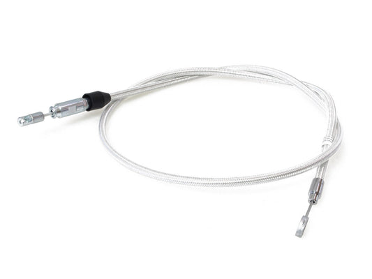 52in. Quick Connect Upper Clutch Cable - Sterling Chromite. Fits Softail 2018-2024 & Most Touring 2021-2024 - Magnum Shielding