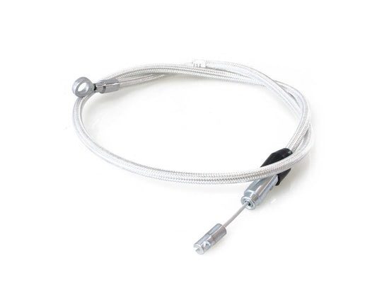 40in. Quick Connect Upper Clutch Cable - Sterling Chromite. Fits Softail 2018-2024 & Most Touring 2021-2024 - Magnum Shielding