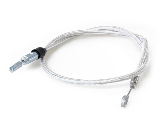 42in. Quick Connect Upper Clutch Cable - Sterling Chromite. Fits Softail 2018-2024 & Most Touring 2021-2024 - Magnum Shielding