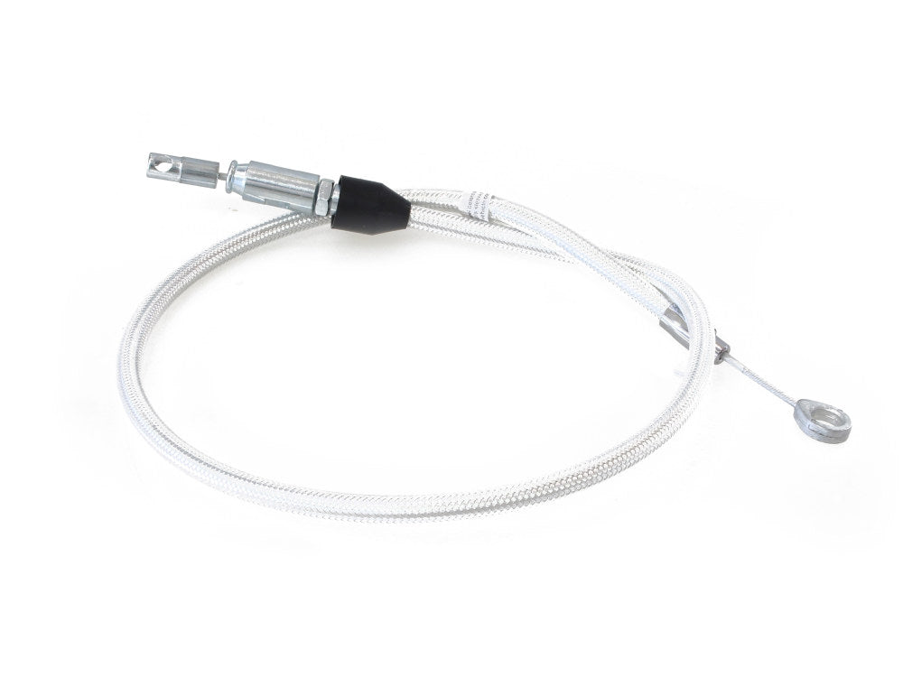 34in. Quick Connect Upper Clutch Cable - Sterling Chromite. Fits Softail 2018-2024 - Magnum Shielding