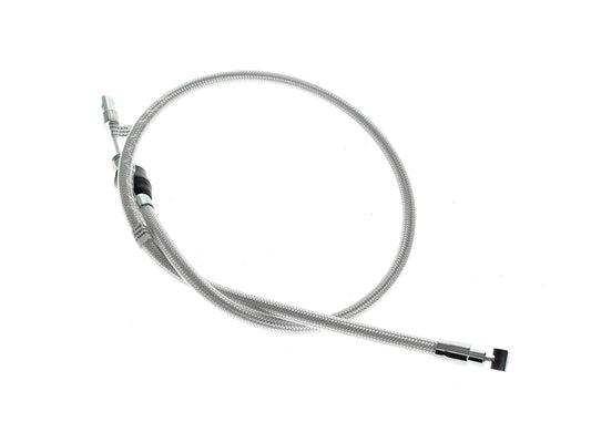 36in. Quick Connect Upper Clutch Cable - Sterling Chromite. Fits Softail 2025up - Magnum Shielding