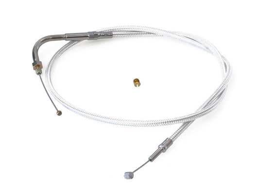 33-1/2in. Throttle Cable - Sterling Chromite.Fits Big Twin & Sportster 1976-1980. - Magnum Shielding