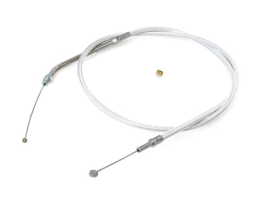 36in. Throttle Cable - Sterling Chromite. Fits Sportster 1988-1995. - Magnum Shielding