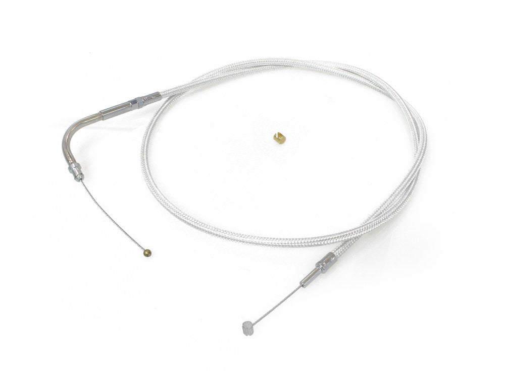 42-1/2in. Throttle Cable - Sterling Chromite. Fits Big Twin 1996-2001 with Magnetti Marelli EFI - Magnum Shielding