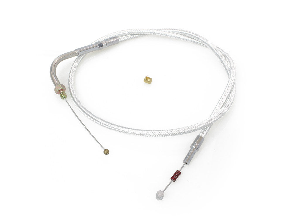 30in. Idle Cable - Sterling Chromite. Fits Big Twin 1990-1995. - Magnum Shielding