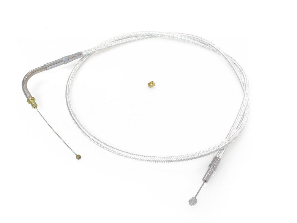 42-1/2in. Idle Cable - Sterling Chromite. Fits Big Twin 1996-2001 with Magnetti Marelli EFI - Magnum Shielding