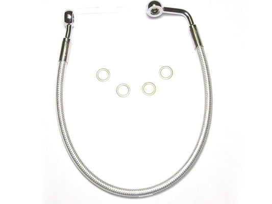 Rear Brake Line - Sterling Chromite. Fits Dyna 2008-2011 - Magnum Shielding