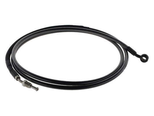 82in. Hydraulic Clutch Line with 10mm x 35 Degree Banjo - Black Pearl. Fits Touring & Softail 2017up Models with the Original H-D Hydraulic Clutch. - Magnum Shielding