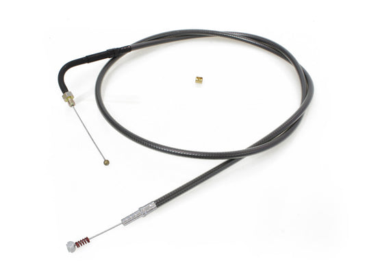 43-1/2in. Idle Cable - Black Pearl. Fits Big Twin 1990-1995. - Magnum Shielding