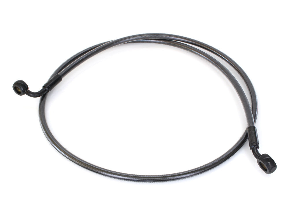 48in. E-Z Align Front Brake Line with 7/16in. x 35 Degree Banjo - Black Pearl. - Magnum Shielding