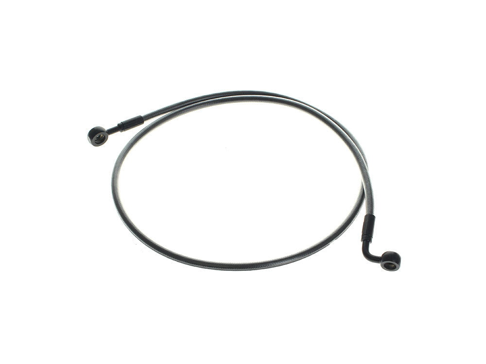 44in. E-Z Align Front Brake Line with 7/16in. x 180 Degree Banjo - Black Pearl - Magnum Shielding