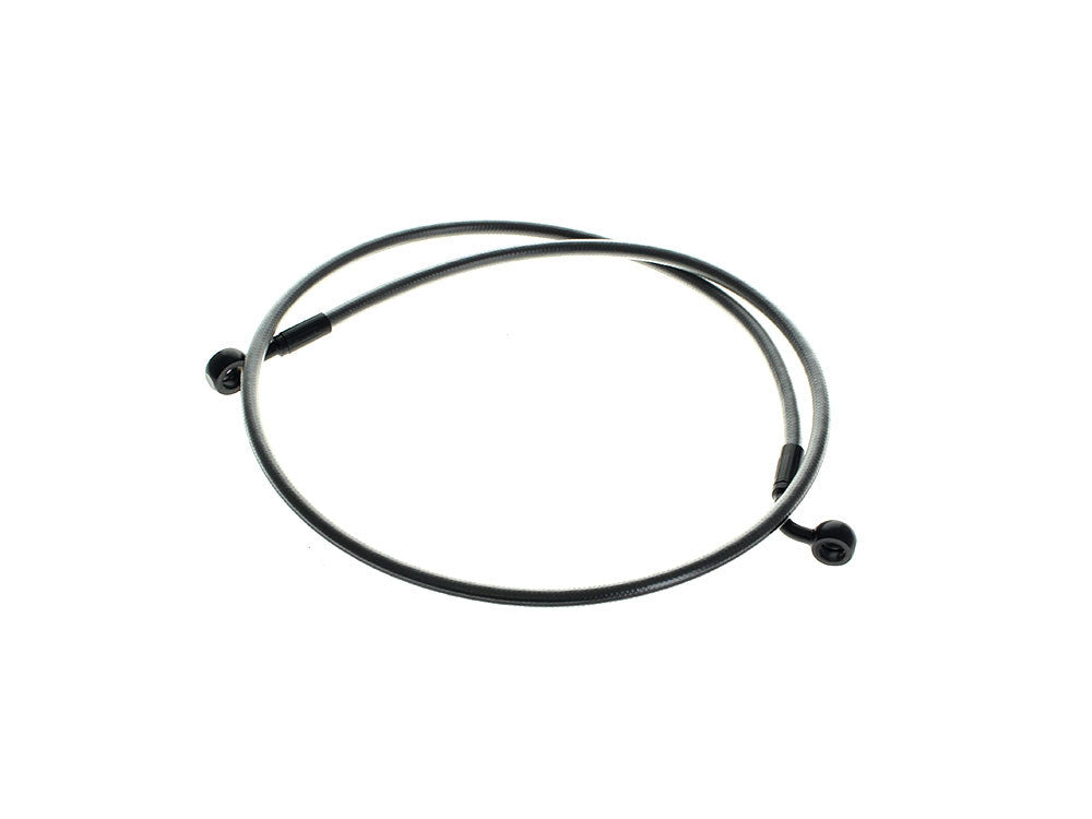 45in. E-Z Align Front Brake Line with 7/16in. x 180 Degree Banjo - Black Pearl - Magnum Shielding