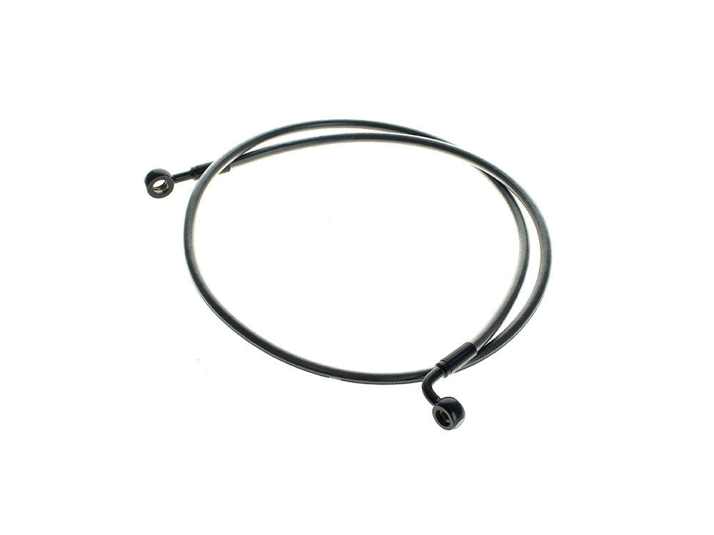 46in. E-Z Align Front Brake Line with 7/16in. x 180 Degree Banjo - Black Pearl - Magnum Shielding