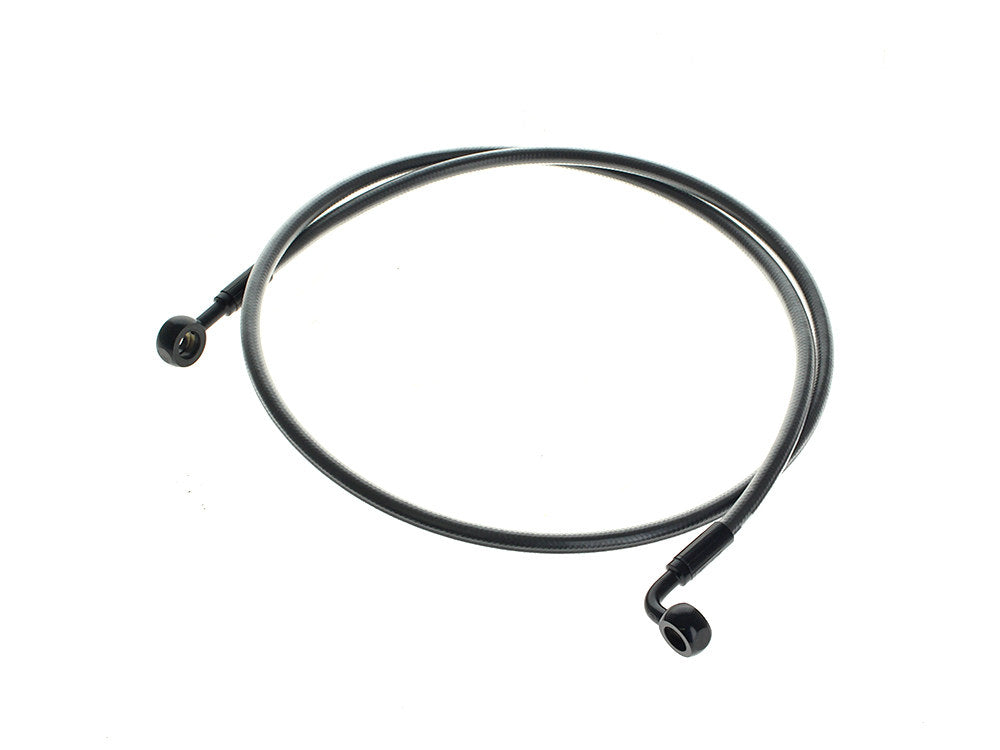 48in. E-Z Align Front Brake Line with 7/16in. x 180 Degree Banjo - Black Pearl - Magnum Shielding