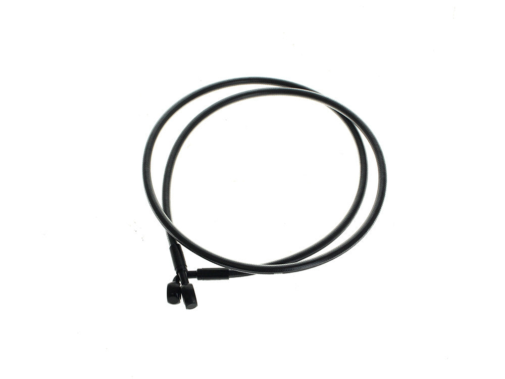 50in. E-Z Align Front Brake Line with 7/16in. x 180 Degree Banjo - Black Pearl - Magnum Shielding