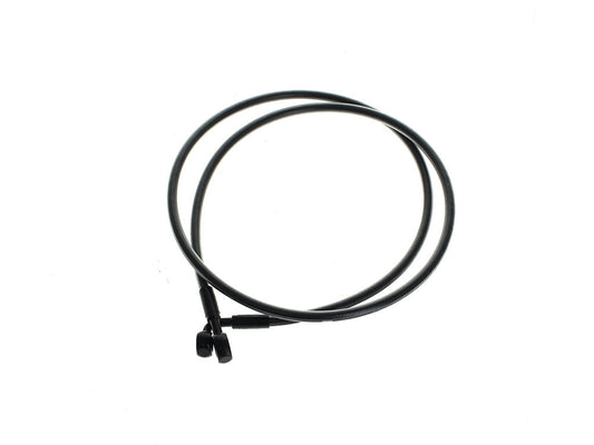 50in. E-Z Align Front Brake Line with 7/16in. x 180 Degree Banjo - Black Pearl - Magnum Shielding