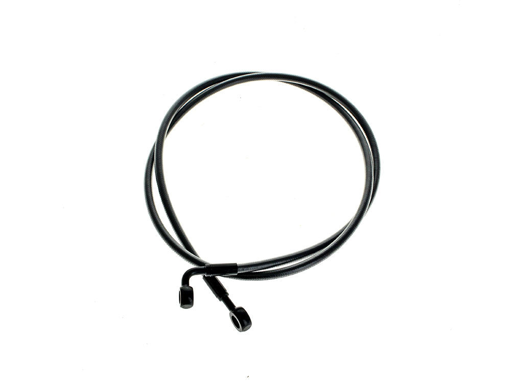 54in. E-Z Align Front Brake Line with 7/16in. x 180 Degree Banjo - Black Pearl - Magnum Shielding
