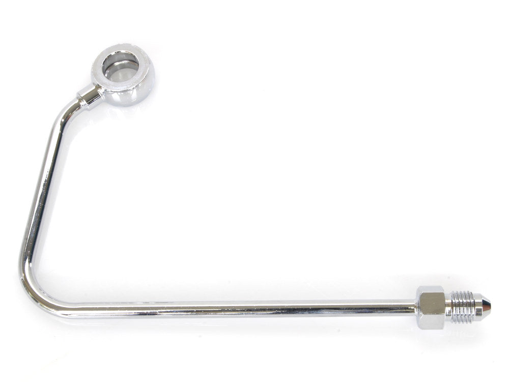 ABS Pump to Top Brake Line ABS Adapter J-Hook - Chrome. Fits Softail 2011-2017. - Magnum Shielding