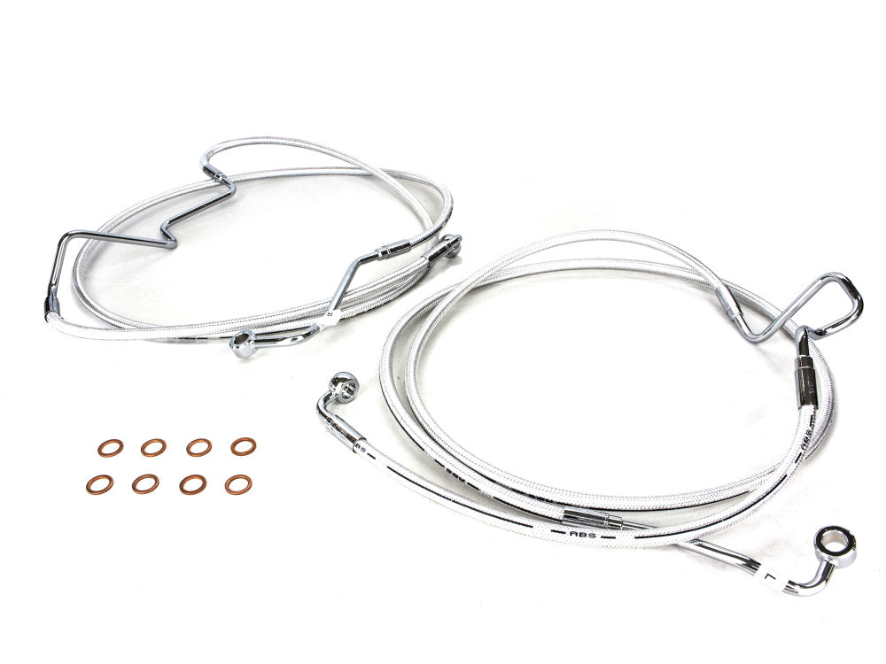 Lower Front Brake Line - Sterling Chromite. Fits Touring 2014-2023 - Magnum Shielding