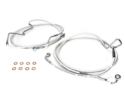 Lower Front Brake Line - Sterling Chromite. Fits Touring 2014-2023 - Magnum Shielding