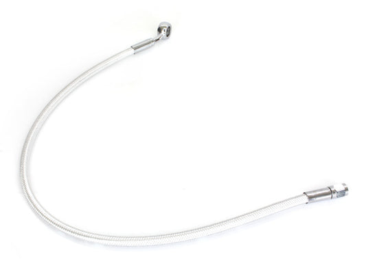 22in. Upper Front Brake Line with 12mm x 35 Degree Banjo - Sterling Chromite. - Magnum Shielding
