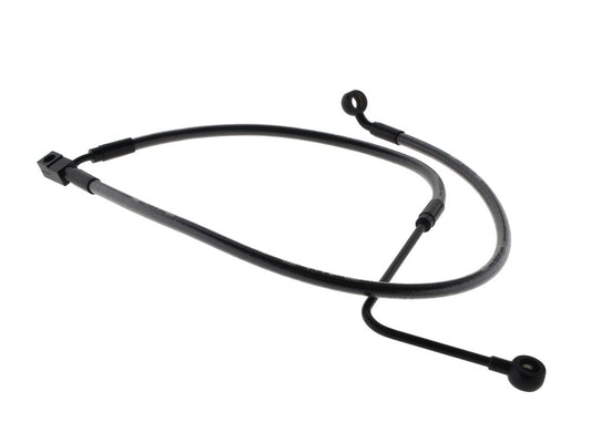 Stock Length Lower Front Brake Line - Black Pearl. Fits FXST Softail 2011-2015 & Rocker 2011 - Magnum Shielding