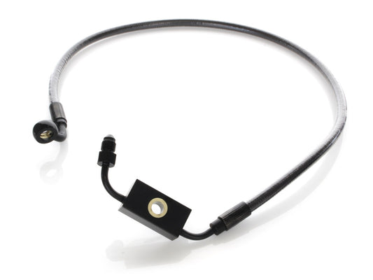 +4in. Over Length Lower Front Brake Line - Black Pearl. Fits Dyna 2012-2017 - Magnum Shielding