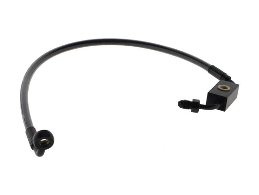 Stock Length Lower Front Brake Line - Black Pearl. Fits Dyna Switchback 2012-2016 - Magnum Shielding