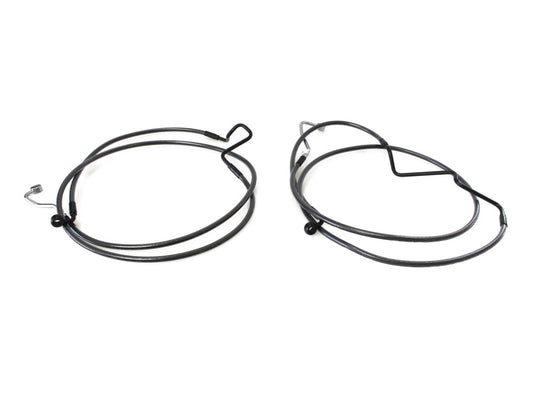 +4in. Over Length Lower Front Brake Line - Black Pearl. Fits Touring 2014-2023 - Magnum Shielding