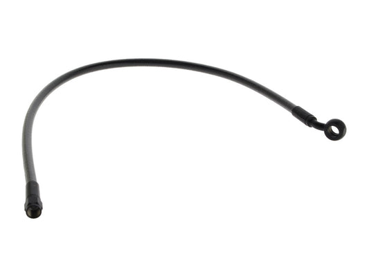 22in. Upper Front Brake Line with 10mm x 35 Degree Banjo - Black Pearl. - Magnum Shielding
