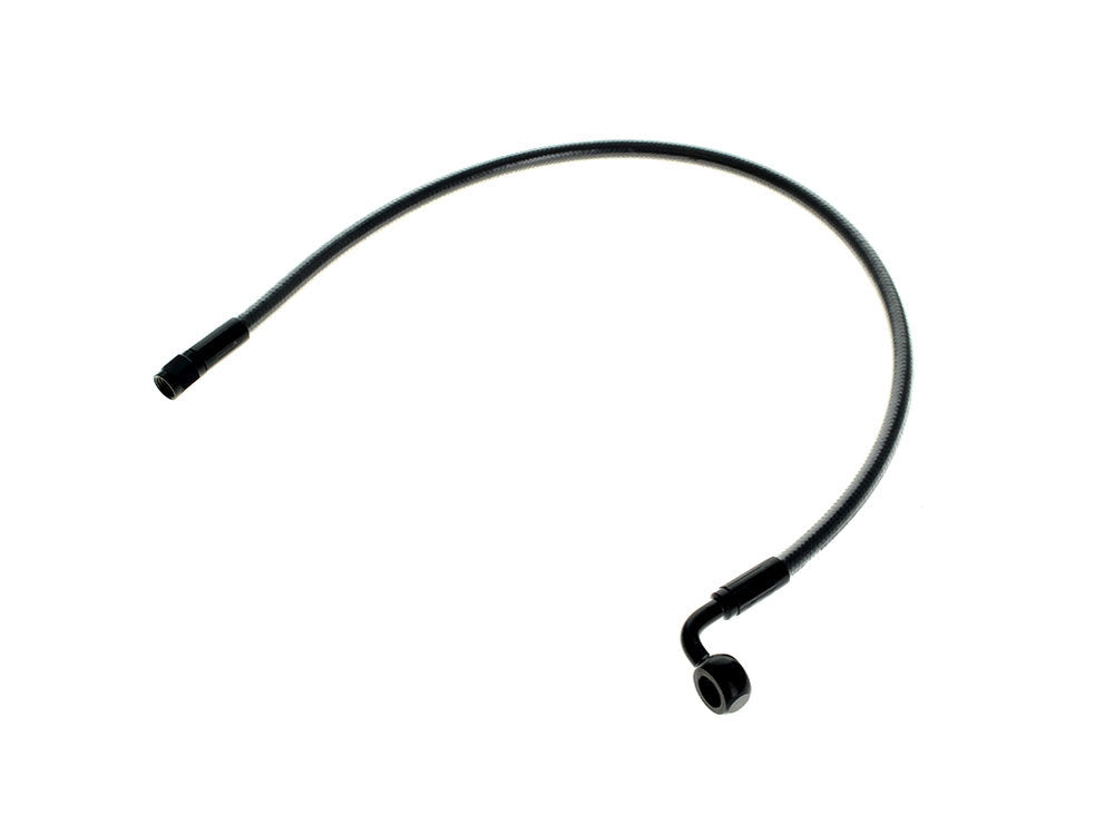 21in. Upper Front Brake Line with 10mm x 90 Degree Banjo - Black Pearl. - Magnum Shielding
