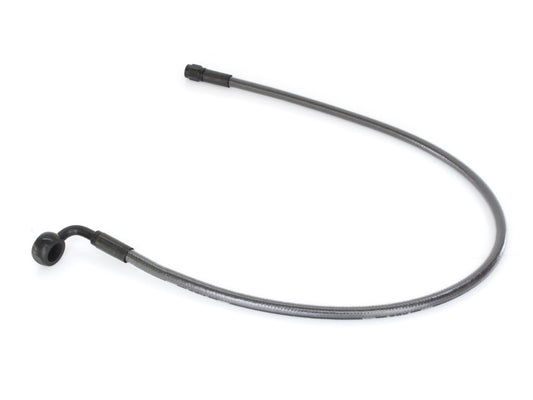 24in. Upper Front Brake Line with 12mm x 90 Degree Banjo - Black Pearl. - Magnum Shielding