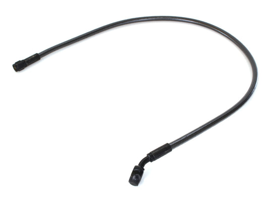 26in. Upper Front Brake Line with 12mm x 35 Degree Banjo - Black Pearl. - Magnum Shielding
