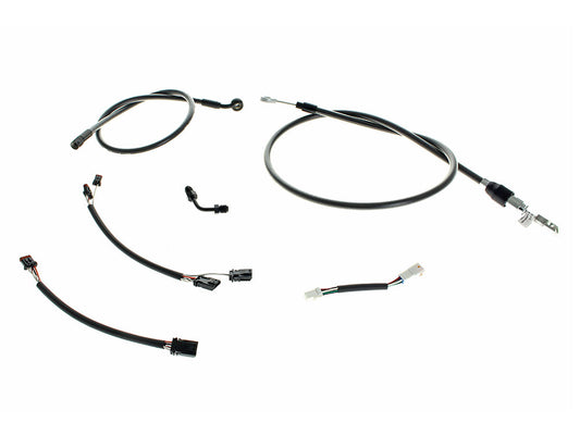 Black Pearl Cable Kit. Suits 12in. Ape Hangers on Breakout 2018-2024 - Magnum Shielding